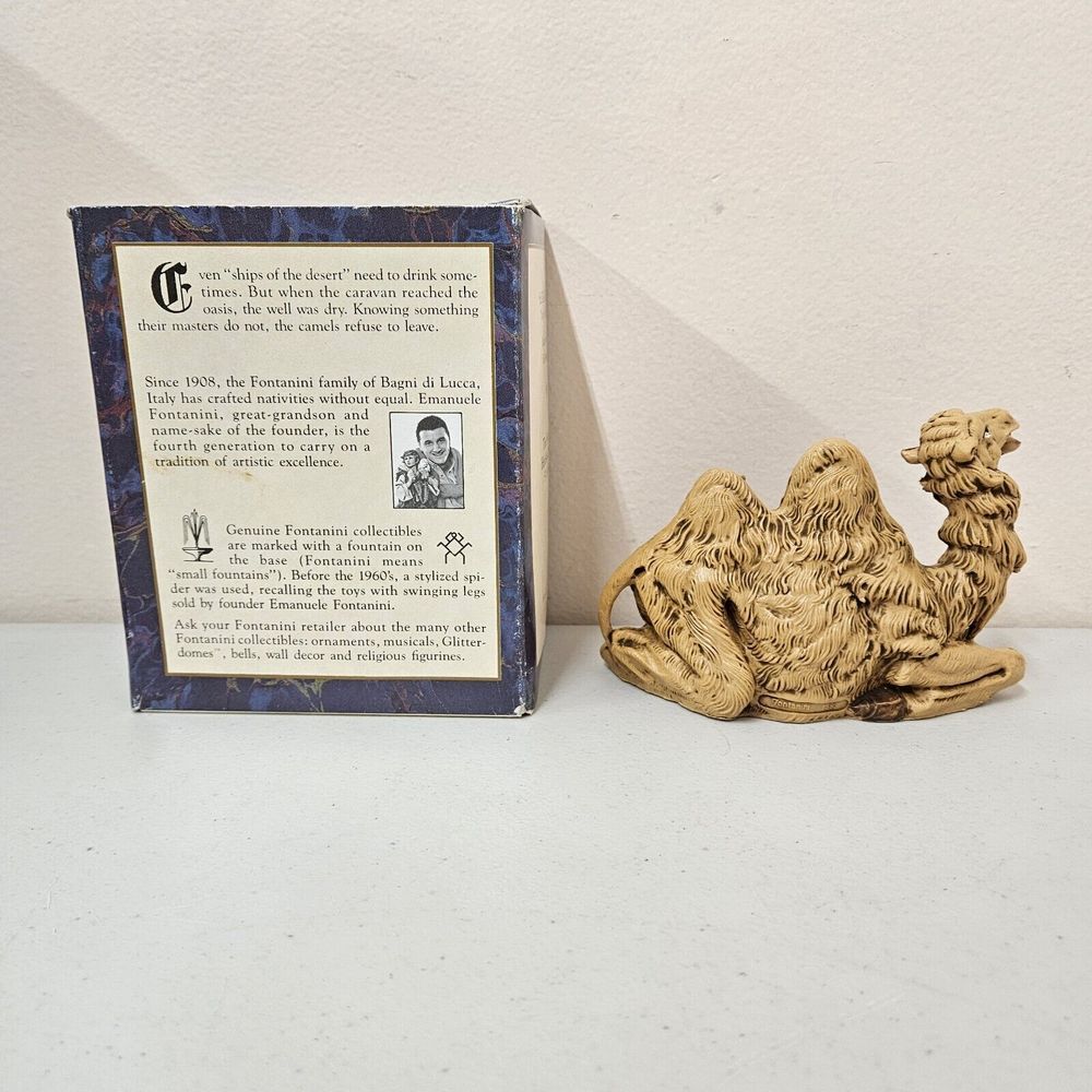Fontanini 1992 Italy Heirloom 5" Nativity Figure The Seated Camel 52545 Vintage - Picture 5 of 11